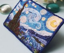 Брошь Звездная ночь