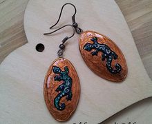 Серьги "Ящерки"