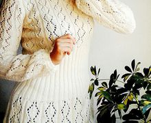 Платье- туника вязаное " Зимняя Красавица "