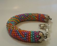 Браслет "Бисерный пэчворк"