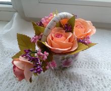 Вазочка с розами