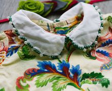 Платье для малышки с вышитым воротничком 62-92