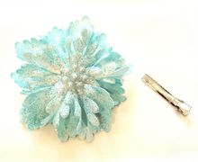 Заколочка- снежинка на зажиме