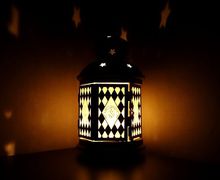 Витражный фонарик (подсвечник) Ромбы