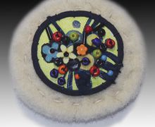 Брошь бохо белая 1