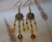 Серьги "Золото степей"