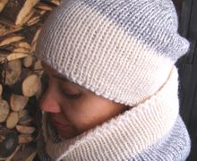 Шапка и снуд двойные