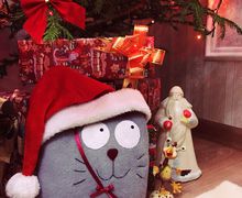 Кот подушка