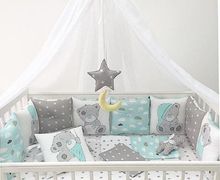 Бортики в кроватку, постельный набор в кроватку