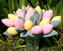 Тюльпан из флиса