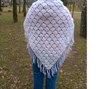 Мохеровая шаль "Белоснежка"