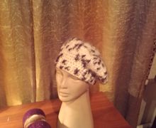 вязаный берет крючком