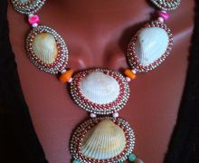 Колье Шум моря из морских ракушек