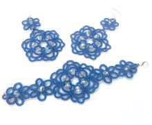 Серьги и браслет "Морской бриз"