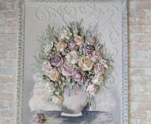 Картина "Розы в вазе"