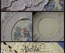 Хлопковый кружевной воротничок, подойдет для платья или кофточки.