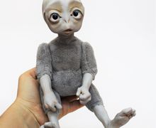 Сеня инопланетянин. Интерьерная кукла.