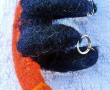 Валяная Панда из шерсти