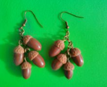 Серьги желуди