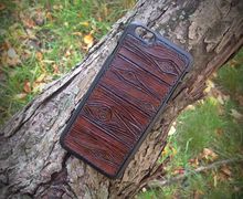 Эксклюзивный кожаный чехол (бампер) на iphone 6+