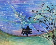 пейзаж с  девочкой