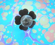 Кольцо, эпоксидная смола, сухоцветы