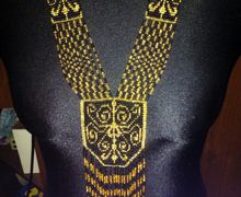 Гердан и браслет Черное золото