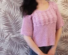 Кофточка летняя ажурная