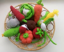 Вязаные овощи