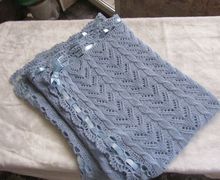 Плед ажурный "Зима"