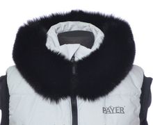 Опушка из меха черного песца