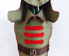 Одежда аксессуар на бутылку к 23 февраля. Будёновец.