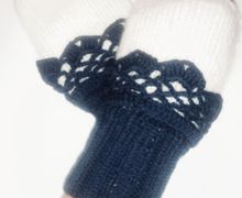 Митенки- манжеты Морозная свежесть