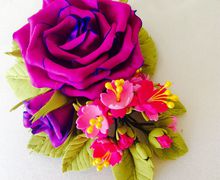 #заколка-брошь из фоамирана