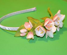 Ободок Цвет вишни