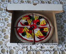 Пицца из фетра - развивающая игрушка