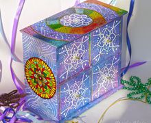 Мини-комод "Вселенская нежность" (дерево, роспись)