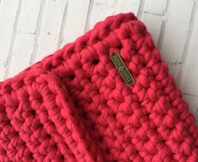 Вязанный клатч