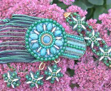 Комплект украшений из бисера "Варисцит"