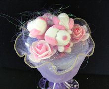 Букет из мягких игрушек "Три щенка"