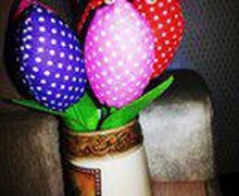 текстильные тюльпаны