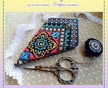 Схема - "Ночные переливы" чехол для ножниц