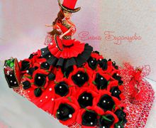 Кукла из конфет "Жгучая Кармен"