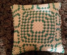 Наволочка вязаная крючком из мотивов Бабушкина