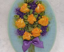 Панно "Жёлтые розы"