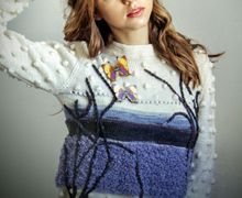 Свитер женский " Бабочки "