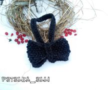 Вязаный галстук-бабочка