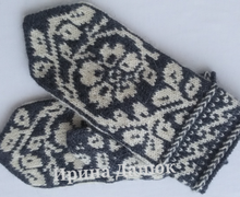 Варежки с орнаментом.