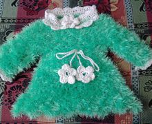 платье из пряжи ''травка"