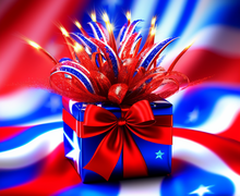 How to make a gift for 4th of July